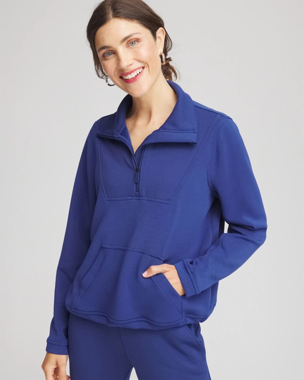 Zenergy® Ribbed Sweatshirt | Chico's